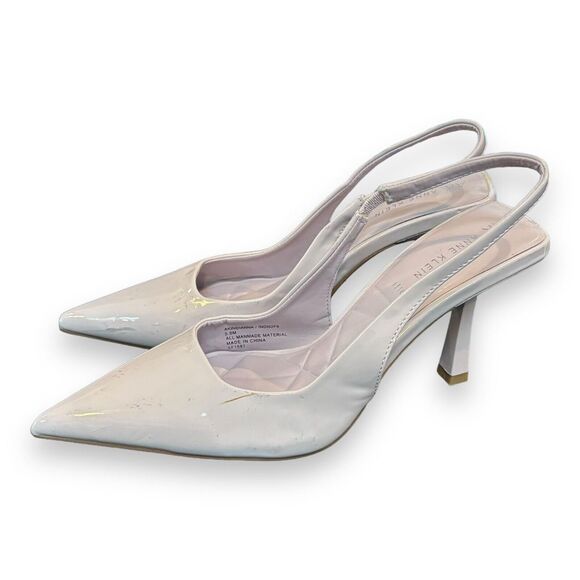 AK Anne Klein Womens Tan Indianna  Pointed Toe Slingback Heels Size 5M - Picture 1 of 9